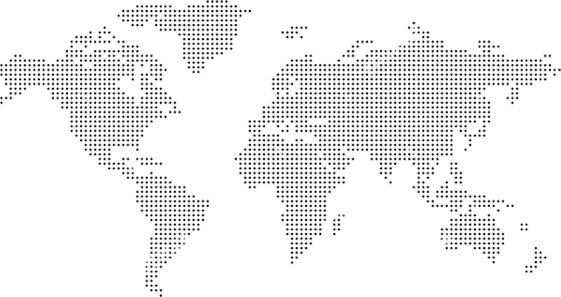 World map in dots