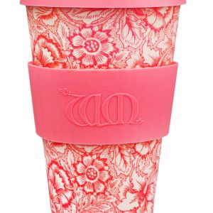Poppy with pink silicone 14 oz William Morris Cup