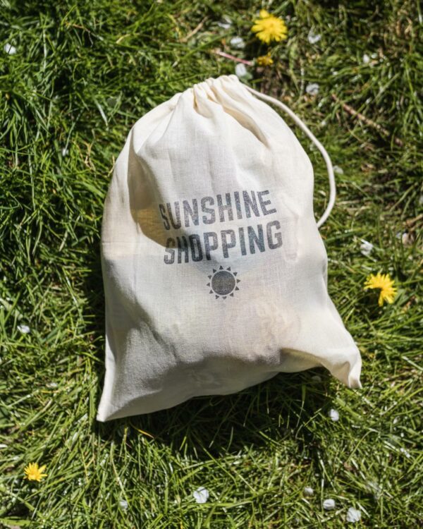 Sunshine shopping starter kit drawstring bag